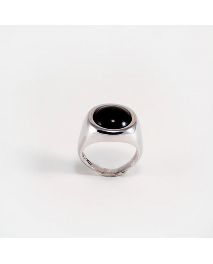 Apollo chevalier ring with Shungite